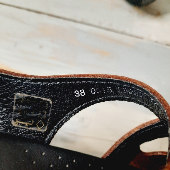 Dansko | Strappy Clog Sandals Chocolate Brown Leather Size 7.5 / 8 - Picture 9 of 10